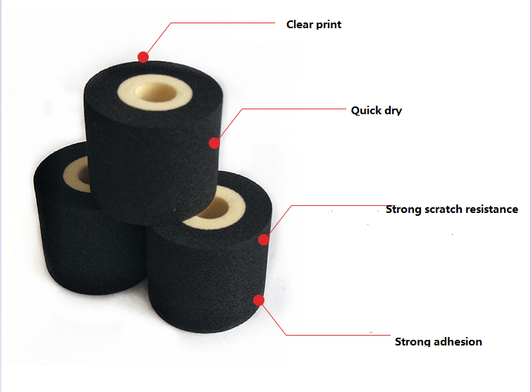 Batch Code Printing Coding Machine Price Black Hot Ink Roller