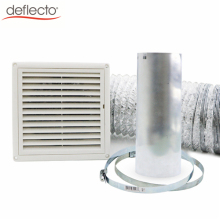 6 Inch 150mm Range Hood Venting Kit with Gravity Louver Ventilation Cover Flexible Duct Hose for Kitchen Venting