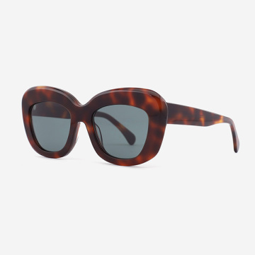 Retro Oversize Acetate Female Sunglasses