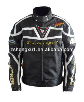 Black protective cool motorbike Jacket JK-07(Black,Red,Blue)