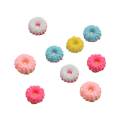 Multi Kleur Bloem Ronde Kawaii Cabochon Platte Bcak Kralen Voor DIY Speelgoed Decor Meisjes Slaapkamer Ornamenten Kralen Spacer