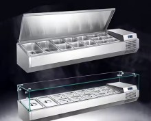 China Refrigerated Table Top Salad Bar/Saladette Counter Top Container