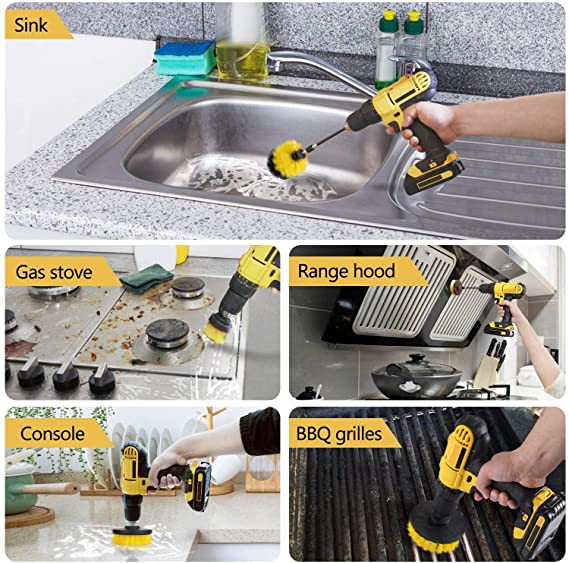 Electric Drill Car Brushes Cleaning Polishing Pad Brush For Screwdriver Carpet Brushes Car Wheel Rim Cleaning Tools