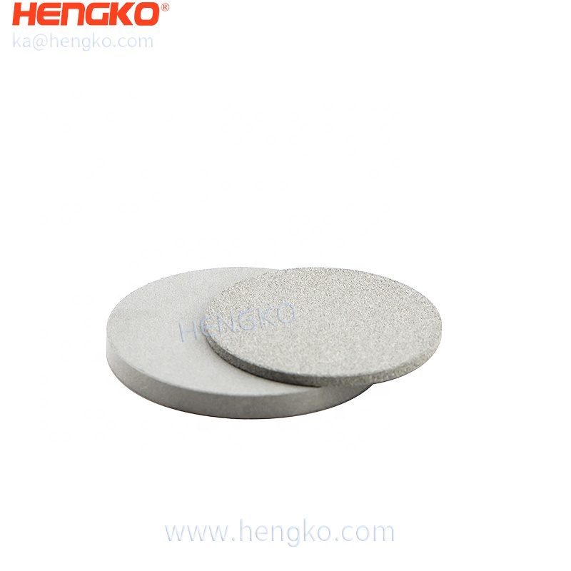 HENGKO porous metal sintered stainless steel powder/mesh or bronze filter disc used for environment protection