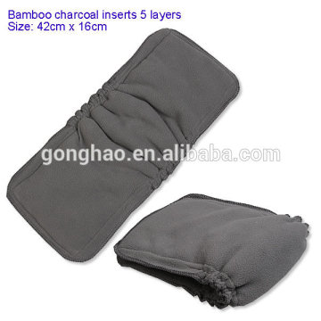 2015 Babyland factory best seller charcoal bamboo diaper inserts