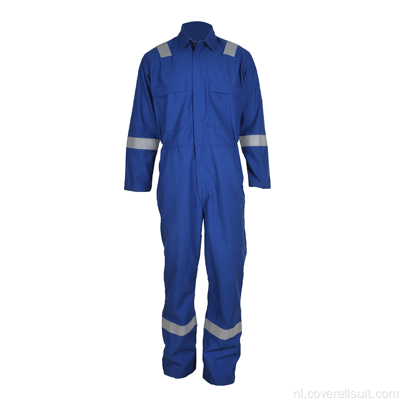 Katoenen nylon overall van 8812 fr met reflecterende tape