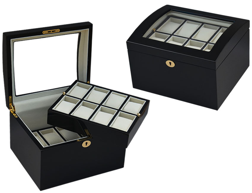 Wb P 3035b Black Wood Exteriors Watch Box