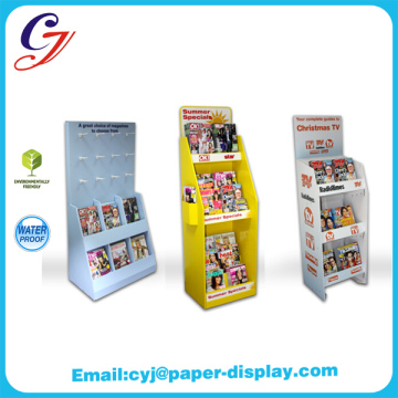 Newest Creation Racks Modern Profession Book Display Floor Cardboard Book Display Racks