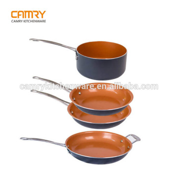 Aluminum ceramic titanium cookware