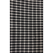 Tecido de pano plissado listrado em preto e branco