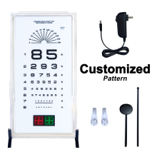 Factory Wholesale LED UV Printing 30x60cm Distance Test Remote Control School Digital Vision Chart