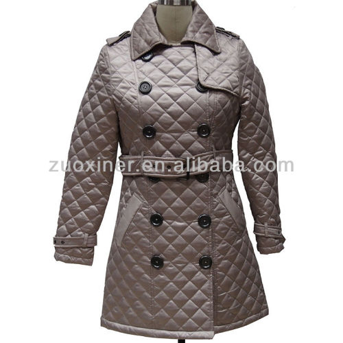 Quilted padded winter coat ,100 polyester winter womens clothes