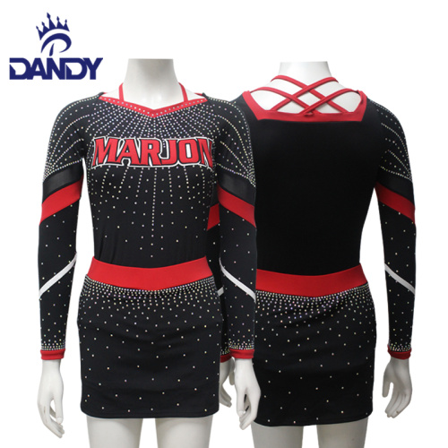 Ragazze sexy personalizzate uniformi cheerleader a buon mercato uniforme