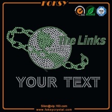 The Links Your Text wholesale iron-on rhinestone transfer
