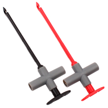 Insulated Quick Piercing Needle Hook Clip Probes for Multimeter Testing