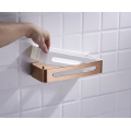 Rose Gold Bathroom Shower Basket Wall Mounted Organizer