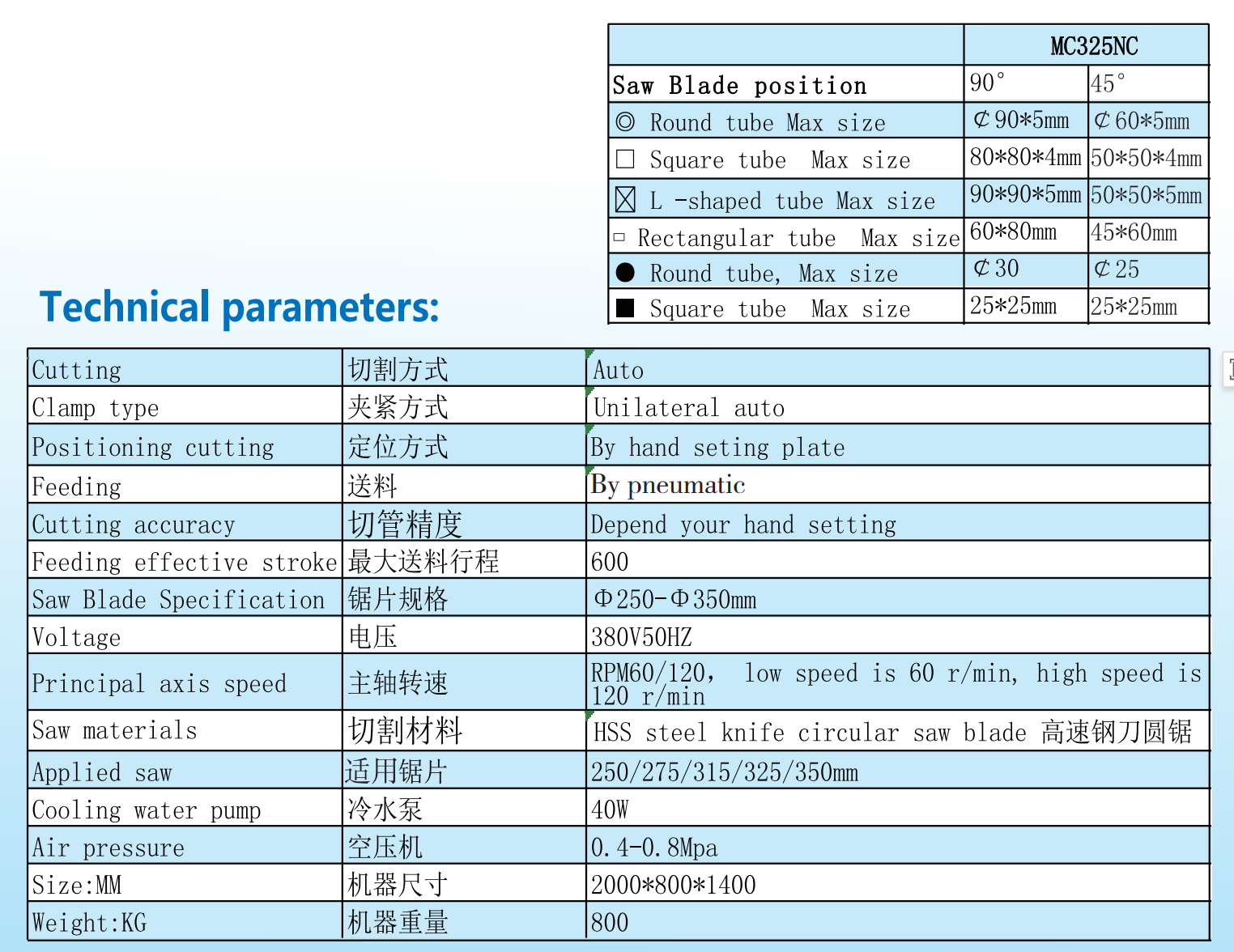 Pnömatik otomatik kesme makinesi MC 325NC Pneumatic auto cut machine MC 325NC
