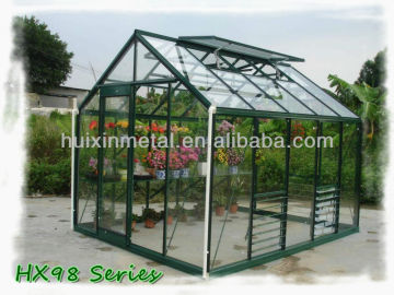 Aluminium structure gardening aluminum glass greenhouse