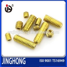 Customized CNC Machined Headless Set Brass Grub Screw