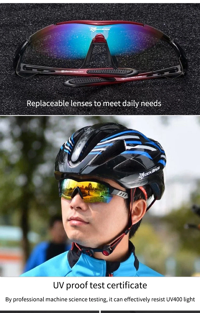 Outdoor Sports Bike Clear Sunglasses Polarized Riding Glasses for Men and Women