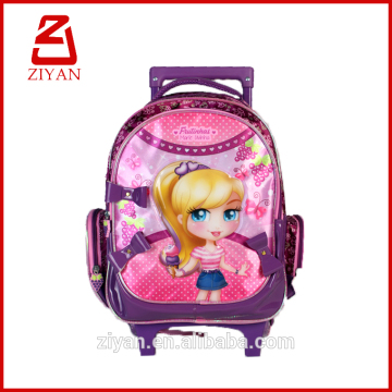 purple panther school trolley bag for gift