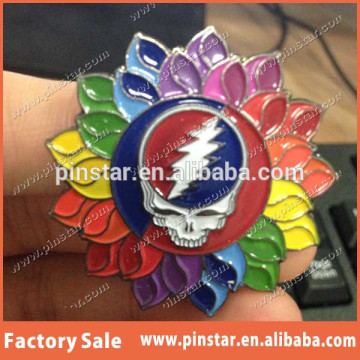 COLORFUL GRATEFUL DEAD METAL HAT PINS STEAL YOUR FACE