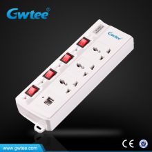 Universal multi switch USB adpter electrical plug socket