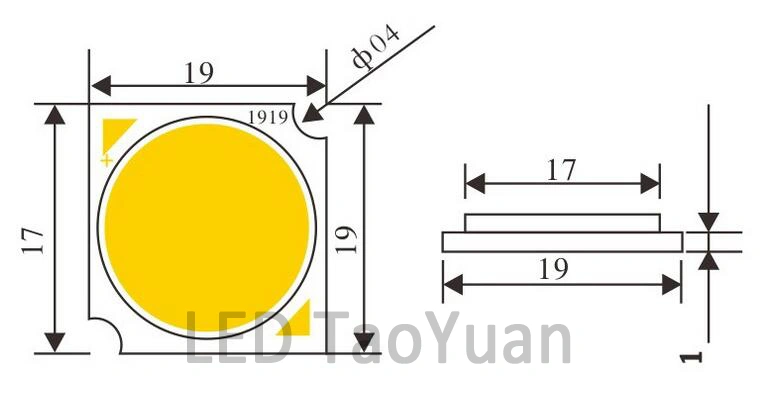 COB LED Type 30W High Power COB Chip