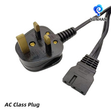 British Three Pin Power Cable Assembly