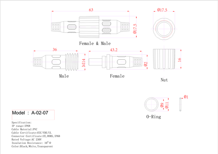 dc jack 5.5 2.1 ip68 DC connectors