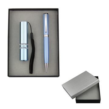 Promotion Torch and pen set in gift box