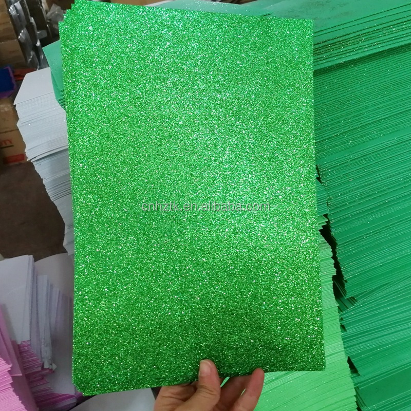 2018 Wholesale Glitter eva foam sheet, Adhesive glitter EVA Foam Sheet&Rolls