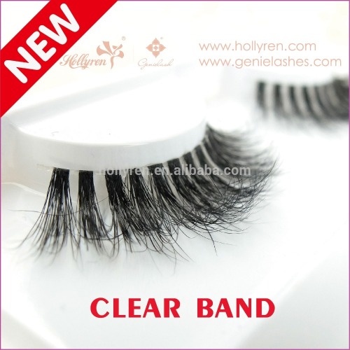 CLEAR BAND 3D Mink Fur Eyelash, Mink Strip Eyelashes, 3D Mink Eyelash