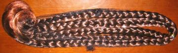 synthetic wig, pony, jumbo braid