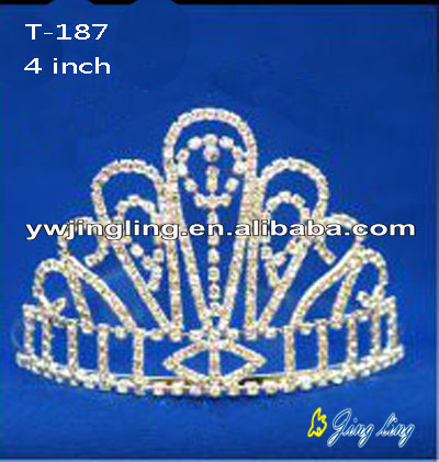 2018 Jingling 4 Inch Crown Wedding Tiara