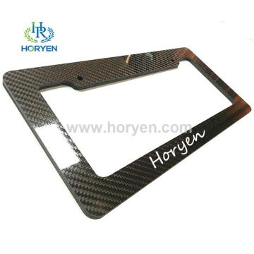 Custom 100% carbon fiber license number plate frame