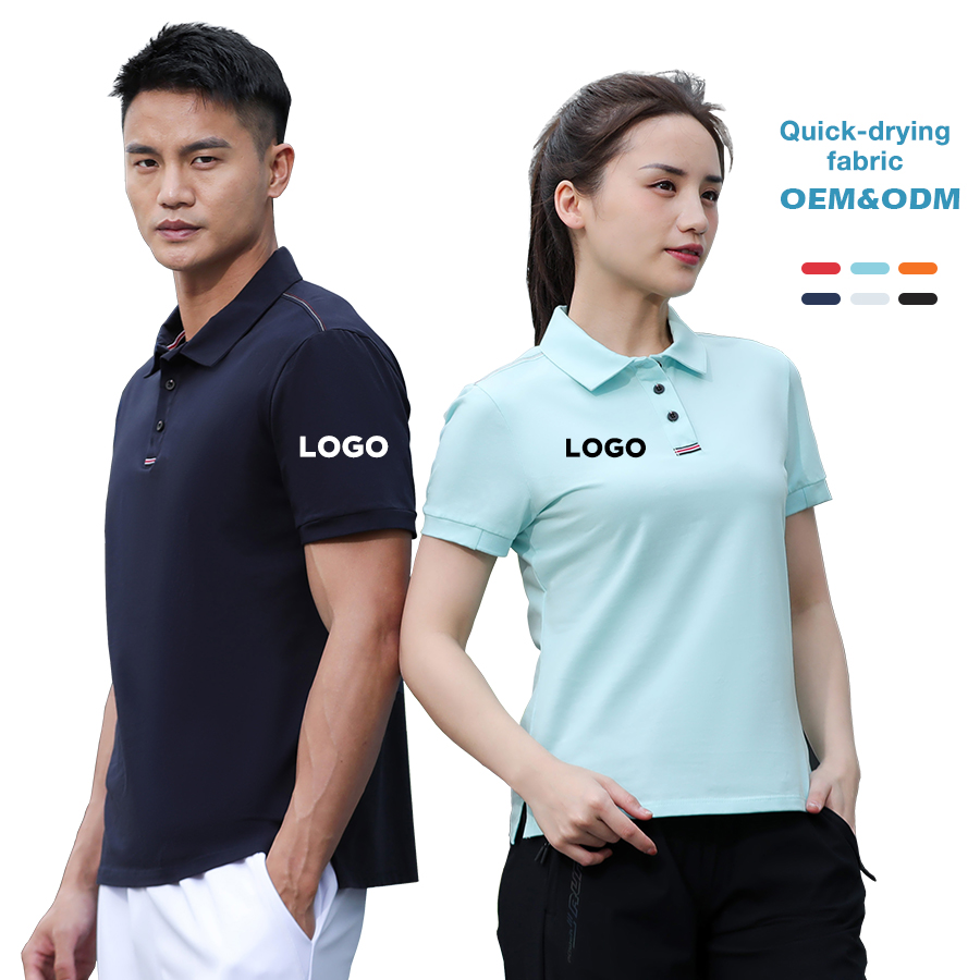 Polo t-shirt logo ademend sportgolfshirt