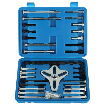 46pcs Harmonic Balancer Puller Set for Steering Wheel, Flywheel, and Crankshaft Pulley