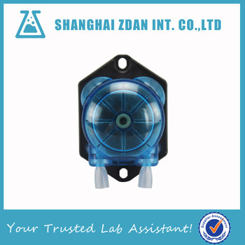 Quick connect low flowrate Peristaltic liquid pump with silicone tubing