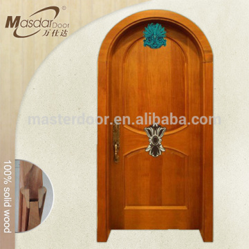 Indonesia round top wooden door to front of house