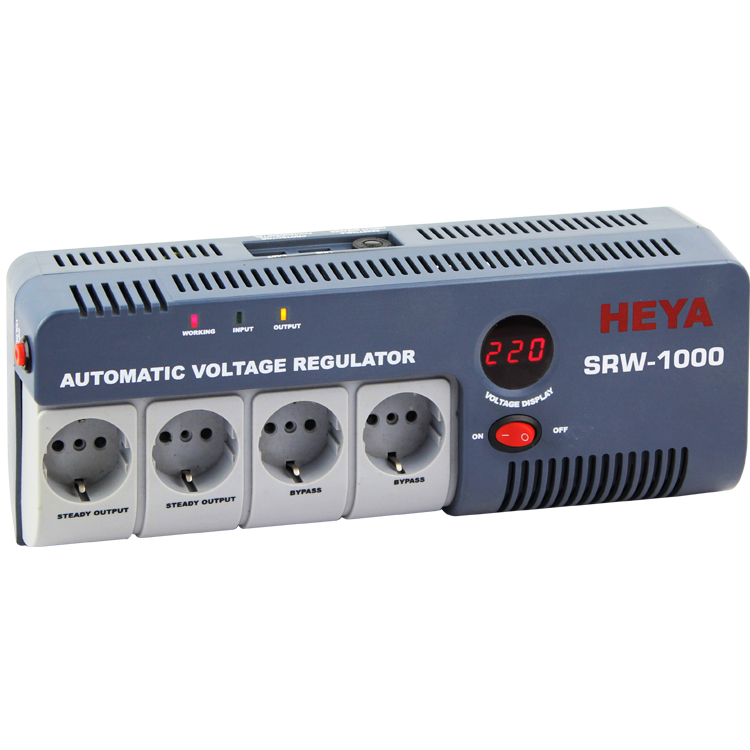 Home Portable Socket Type 1kva stabilizer 220v positive voltage protector regulator for home use