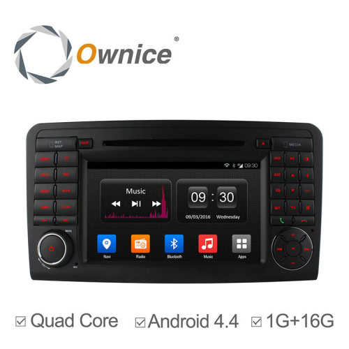 Wholwsale ownice quad core android 4.4 car multimedia player for Benz ML-W164 GL-X164 support rear camera ipod dvr USB