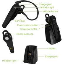 Multi-point Wireless Handsfree Bluetooth Headphones , Bluetooth 4.0 Ear Hook Earpiece