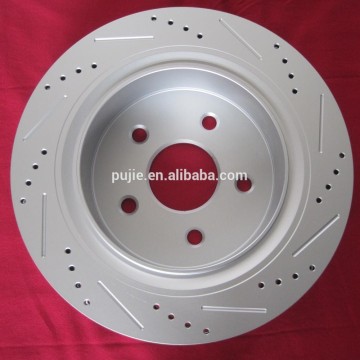 Auto Part Cross Drilled and Slotted Dacromet Brake Rotor