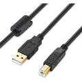 USB Printer Cable with USB 0 Type A Male Connector