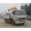 Dongfeng 4X2 3.2Tons เครนติดตั้งรถบรรทุกขนาดเล็ก