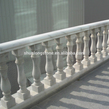 Cheap White marble balustrade,top hand rail,bottom rail
