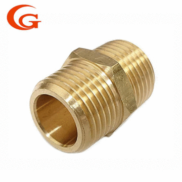 Brass Equal Diameter Hexagonal Joint for Pipe Systems