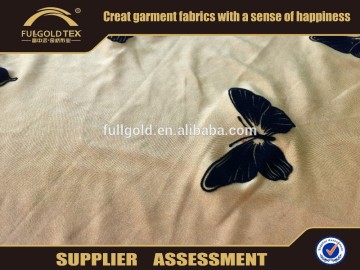 soft cheap FDY P/D spray flocking fabric feel good