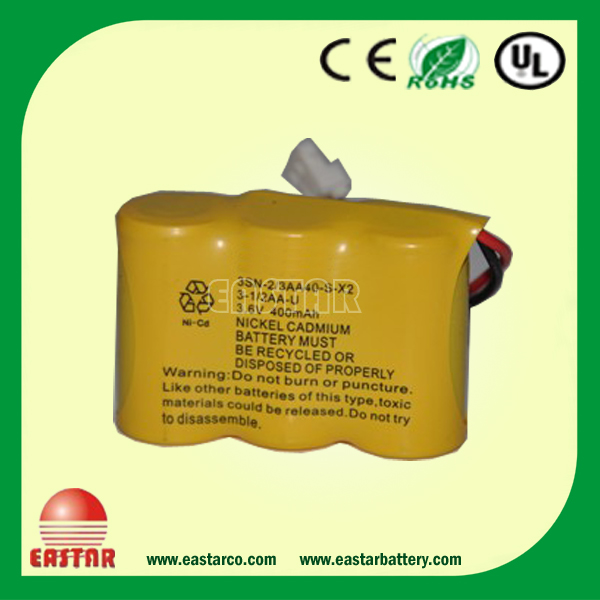 D Size NiCd Battery Pack 4.8V 4000mAh for Emergency Lighting